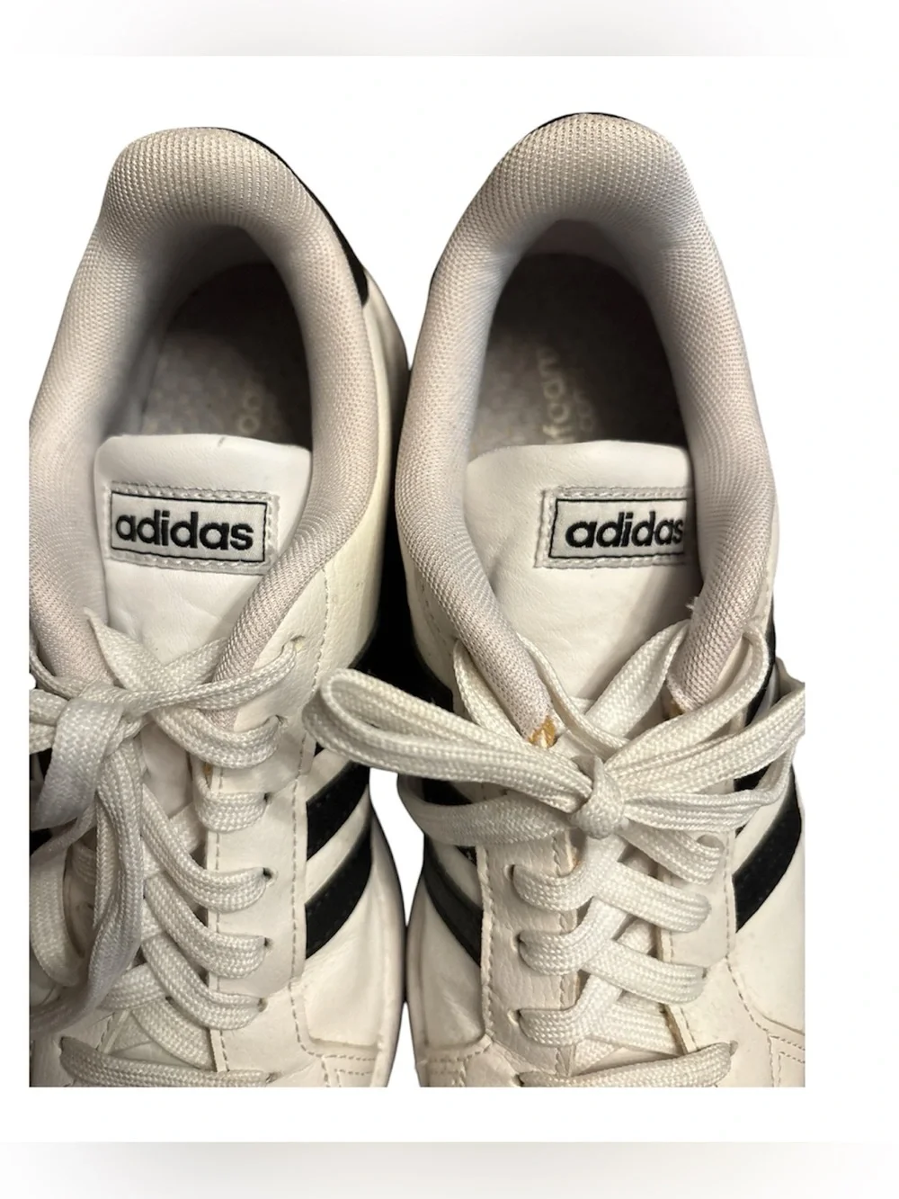 Adidas Grand Court Sneakers Women’s Size 7 White Black Classic 3-Stripes